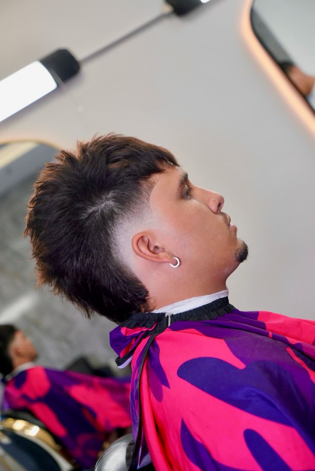 Textured crop with sharp fade